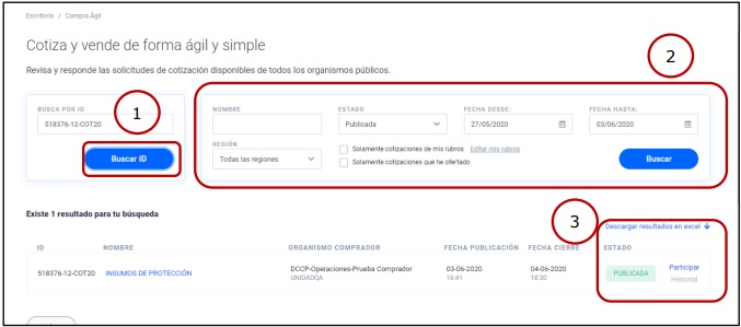 compra agil mercado publico