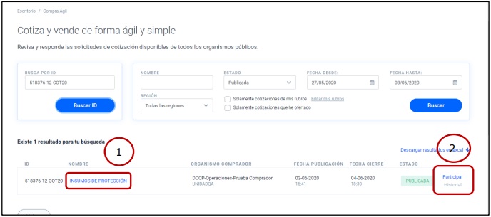 compra agil mercado publico